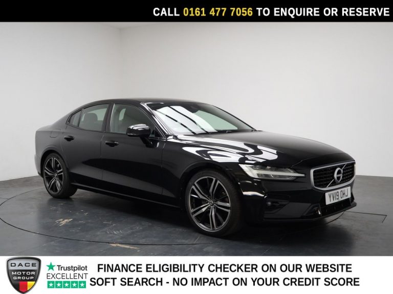 Used 2019 BLACK VOLVO S60 Saloon 2.0 T5 R-Design Edition Saloon 4dr Petrol Auto Euro 6 (s/s) (250 ps) PETROL (reg. 2019-06-22) (Automatic) for sale in Stockport