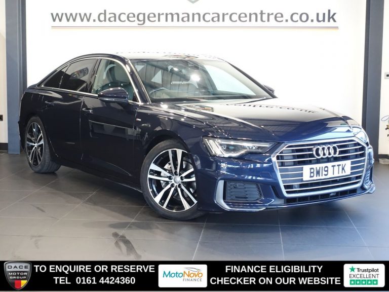 Used 2019 BLUE AUDI A6 SALOON Saloon 2.0 TDI 40 S line Saloon 4dr Diesel S Tronic Euro 6 (s/s) (204 ps) DIESEL (reg. 2019-05-18) (Automatic) for sale in Stockport