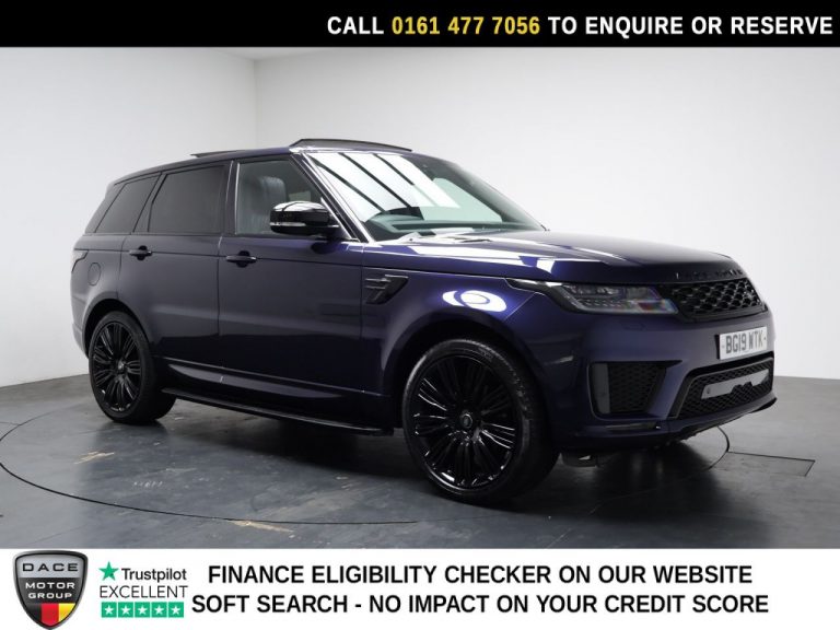 Used 2019 BLUE LAND ROVER RANGE ROVER SPORT SUV 3.0 SD V6 HSE Dynamic SUV 5dr Diesel Auto 4WD Euro 6 (s/s) (306 ps) DIESEL (reg. 2019-03-28) (Automatic) for sale in Stockport