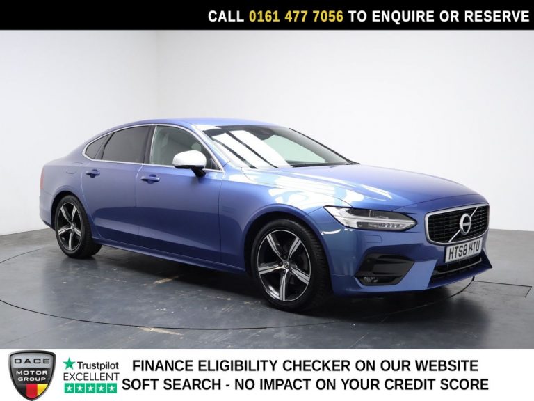Used 2019 BLUE VOLVO S90 Saloon 2.0 D4 R-Design Saloon 4dr Diesel Auto Euro 6 (s/s) (190 ps) DIESEL (reg. 2019-02-08) (Automatic) for sale in Stockport