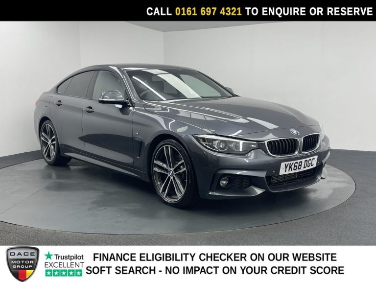 Used 2019 GREY BMW 4 SERIES GRAN COUPE Hatchback 3.0 430d M Sport Hatchback 5dr Diesel Auto Euro 6 (s/s) (258 ps) DIESEL (reg. 2019-01-18) (Automatic) for sale in Stockport