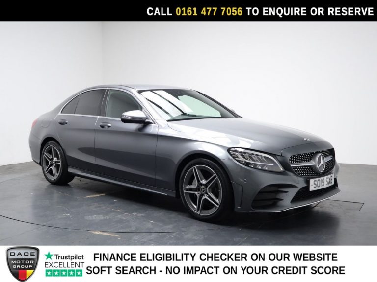 Used 2019 GREY MERCEDES-BENZ C-CLASS Saloon 1.5 C200 MHEV EQ Boost AMG Line Saloon 4dr Petrol G-Tronic+ Euro 6 (s/s) (198 ps) PETROL (reg. 2019-06-25) (Automatic) for sale in Stockport