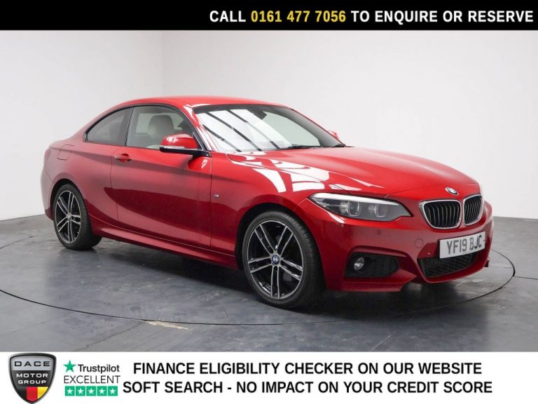 Used 2019 RED BMW 2 SERIES Coupe 2.0 220d M Sport Coupe 2dr Diesel Auto xDrive Euro 6 (s/s) (190 ps) DIESEL (reg. 2019-07-25) (Automatic) for sale in Stockport