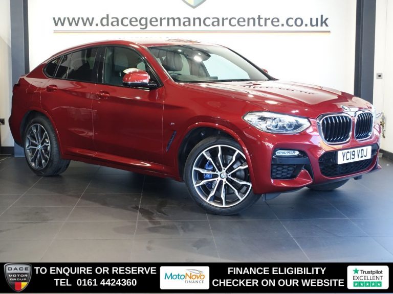 Used 2019 RED BMW X4 SUV 2.0 20d M Sport SUV 5dr Diesel Auto xDrive Euro 6 (s/s) (190 ps) DIESEL (reg. 2019-03-29) (Automatic) for sale in Stockport