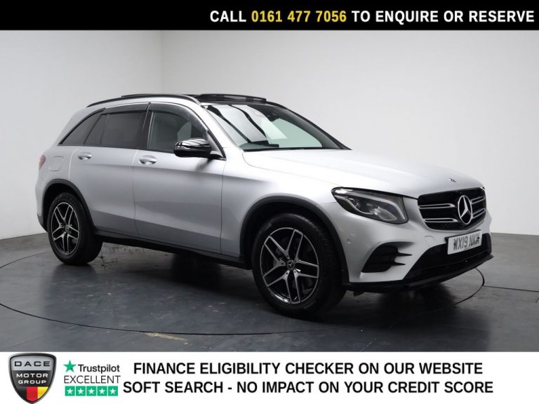 Used 2019 SILVER MERCEDES-BENZ GLC SUV 2.0 GLC250 AMG Night Edition SUV 5dr Petrol G-Tronic+ 4MATIC Euro 6 (s/s) (211 ps) PETROL (reg. 2019-03-14) (Automatic) for sale in Stockport