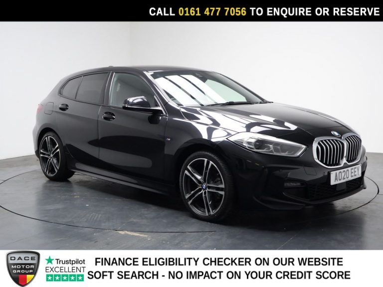 Used 2020 BLACK BMW 1 SERIES Hatchback 2.0 118d M Sport Hatchback 5dr Diesel Auto Euro 6 (s/s) (150 ps) DIESEL (reg. 2020-03-04) (Automatic) for sale in Stockport