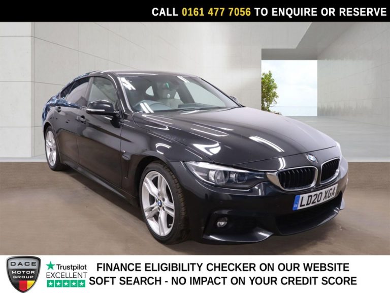 Used 2020 BLACK BMW 4 SERIES GRAN COUPE Hatchback 2.0 420i GPF M Sport Hatchback 5dr Petrol Auto Euro 6 (s/s) (184 ps) PETROL (reg. 2020-03-31) (Automatic) for sale in Stockport