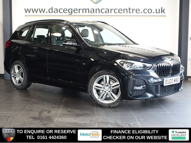Used 2020 BLACK BMW X1 SUV 1.5 18i M Sport SUV 5dr Petrol DCT sDrive Euro 6 (s/s) (140 ps) PETROL (reg. 2020-03-01) (Automatic) for sale in Stockport