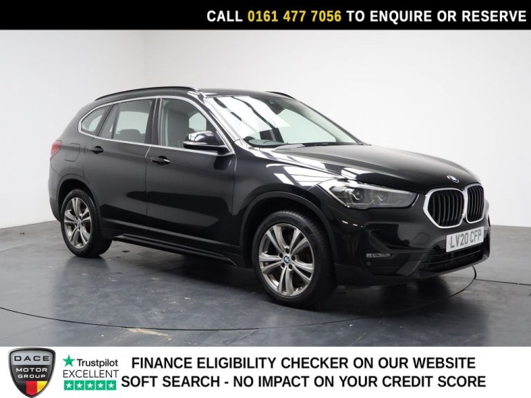 Used 2020 BLACK BMW X1 SUV 2.0 20i Sport SUV 5dr Petrol DCT sDrive Euro 6 (s/s) (192 ps) PETROL (reg. 2020-03-19) (Automatic) for sale in Stockport