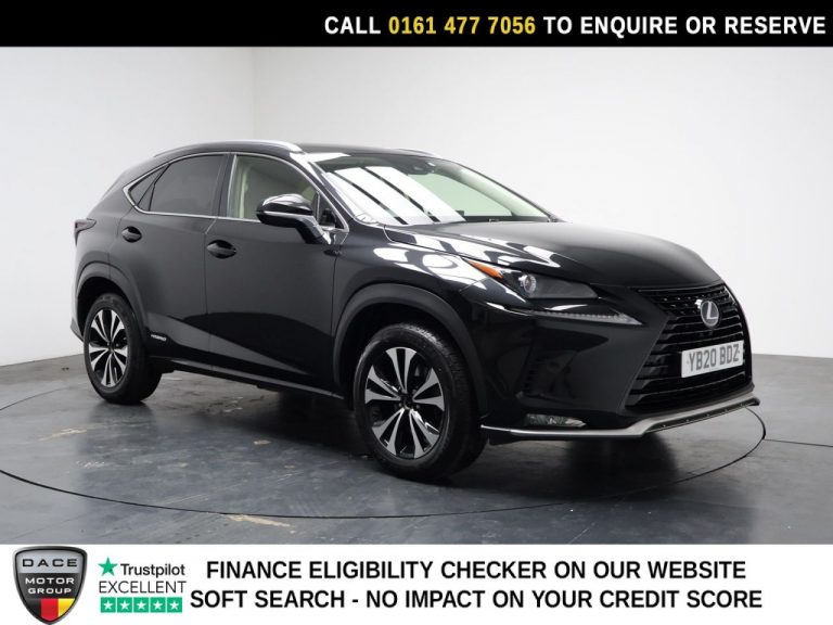 Used 2020 BLACK LEXUS NX SUV 2.5 300h GPF SUV 5dr Petrol Hybrid E-CVT 4WD Euro 6 (s/s) (197 ps) PETROL HYBRID (reg. 2020-07-28) (Automatic) for sale in Stockport