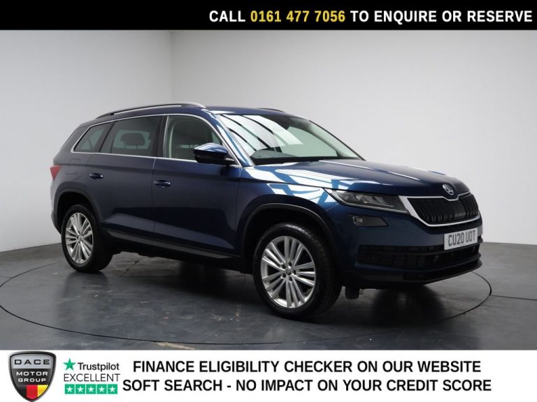 Used 2020 BLUE SKODA KODIAQ SUV 1.5 TSI ACT SE L SUV 5dr Petrol DSG Euro 6 (s/s) (7 Seat) (150 ps) PETROL (reg. 2020-03-23) (Automatic) for sale in Stockport