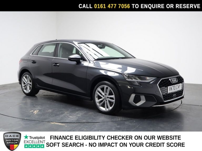 Used 2020 GREY AUDI A3 Hatchback 1.5 TFSI 35 Sport Sportback 5dr Petrol S Tronic Euro 6 (s/s) (150 ps) PETROL (reg. 2020-11-26) (Automatic) for sale in Stockport