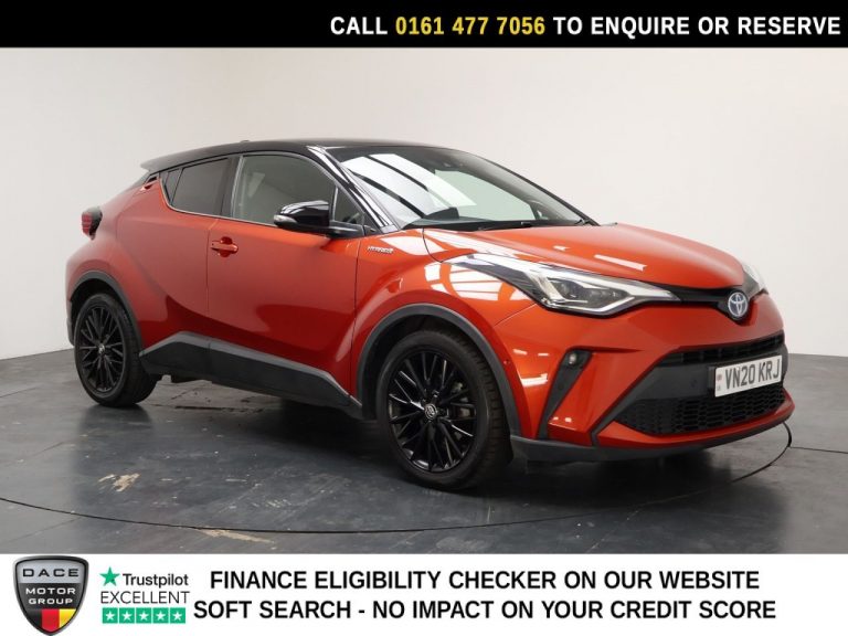 Used 2020 ORANGE TOYOTA C-HR SUV 2.0 VVT-h Orange Edition SUV 5dr Petrol Hybrid CVT Euro 6 (s/s) (184 ps) PETROL HYBRID (reg. 2020-07-17) (Automatic) for sale in Stockport