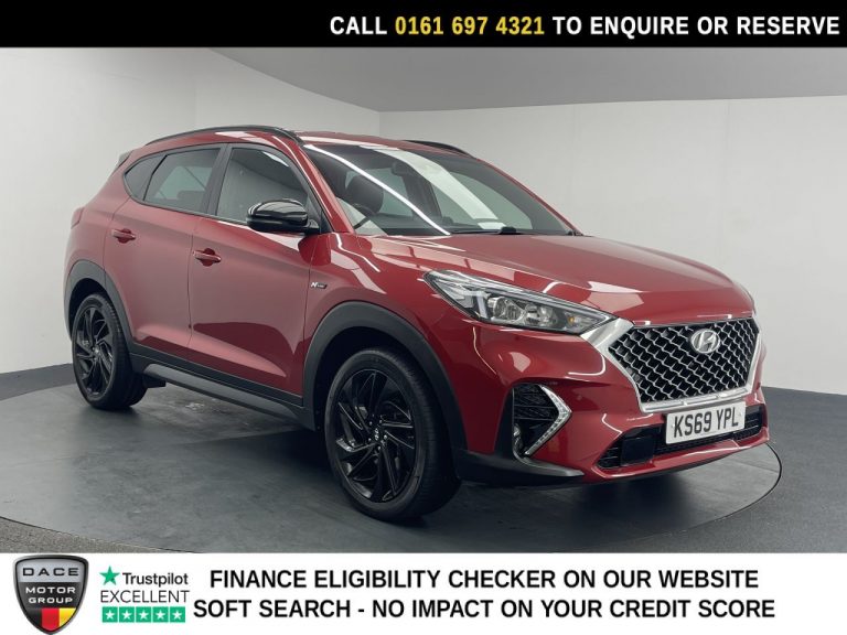 Used 2020 RED HYUNDAI TUCSON SUV 1.6 T-GDi N Line SUV 5dr Petrol DCT Euro 6 (s/s) (177 ps) PETROL (reg. 2020-02-26) (Automatic) for sale in Stockport