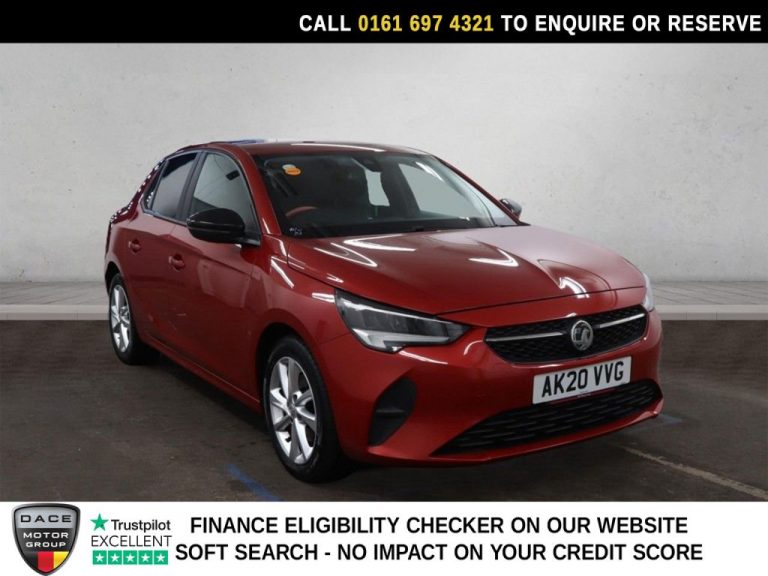 Used 2020 RED VAUXHALL CORSA Hatchback 1.2 Turbo SE Premium Hatchback 5dr Petrol Auto Euro 6 (s/s) (100 ps) PETROL (reg. 2020-07-22) (Automatic) for sale in Stockport