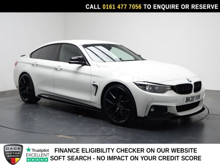 Used 2020 WHITE BMW 4 SERIES GRAN COUPE Hatchback 2.0 420i GPF M Sport Hatchback 5dr Petrol Auto Euro 6 (s/s) (184 ps) PETROL (reg. 2020-03-05) (Automatic) for sale in Stockport