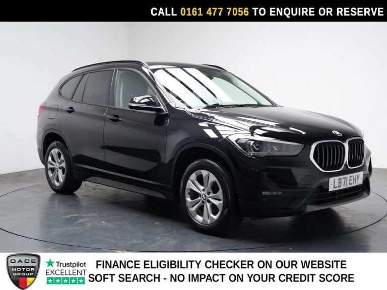 Used 2021 BLACK BMW X1 SUV 1.5 18i SE SUV 5dr Petrol DCT sDrive Euro 6 (s/s) (136 ps) PETROL (reg. 2021-12-16) (Automatic) for sale in Stockport