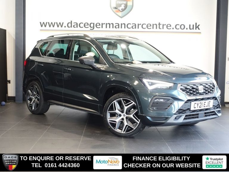Used 2021 GREEN SEAT ATECA SUV 2.0 TDI FR Sport SUV 5dr Diesel DSG 4Drive Euro 6 (s/s) (150 ps) DIESEL (reg. 2021-06-02) (Automatic) for sale in Stockport