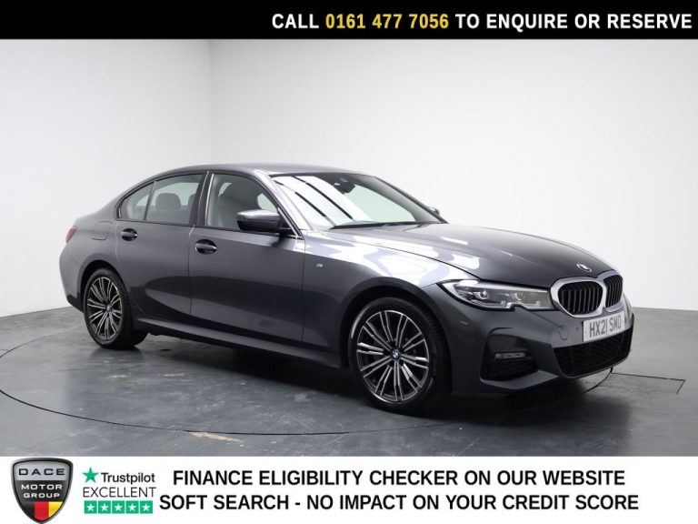 Used 2021 GREY BMW 3 SERIES Saloon 2.0 330e 12kWh M Sport Saloon 4dr Petrol Plug-in Hybrid Auto Euro 6 (s/s) (292 ps) PETROL PLUG-IN HYBRID (reg. 2021-03-10) (Automatic) for sale in Stockport
