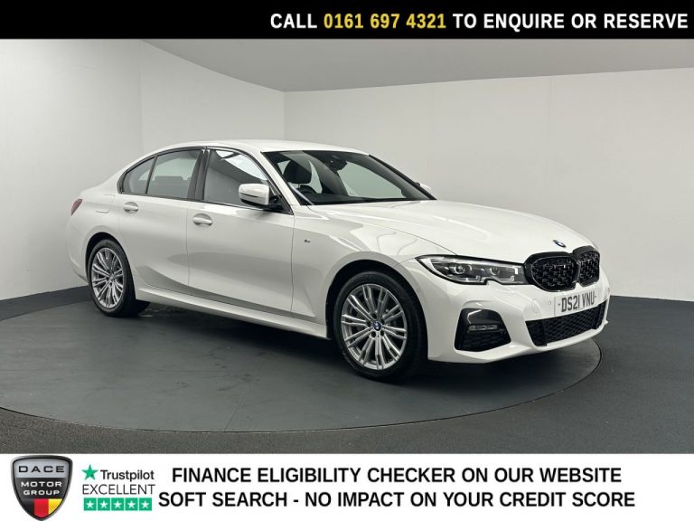 Used 2021 WHITE BMW 3 SERIES Saloon 2.0 330e 12kWh M Sport Saloon 4dr Petrol Plug-in Hybrid Auto xDrive Euro 6 (s/s) (292 ps) PETROL PLUG-IN HYBRID (reg. 2021-08-10) (Automatic) for sale in Stockport