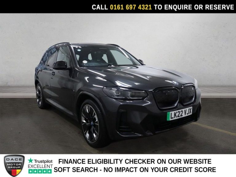 Used 2022 GREY BMW IX3 SUV 80kWh M Sport Pro SUV 5dr Electric Auto (286 ps) ELECTRIC (reg. 2022-03-26) (Automatic) for sale in Stockport
