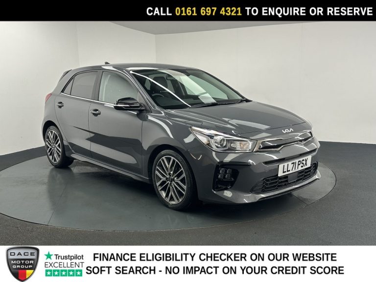 Used 2022 GREY KIA RIO Hatchback 1.0 T-GDi MHEV GT-Line S Hatchback 5dr Petrol Hybrid DCT Euro 6 (s/s) (118 bhp) PETROL HYBRID (reg. 2022-01-06) (Automatic) for sale in Stockport