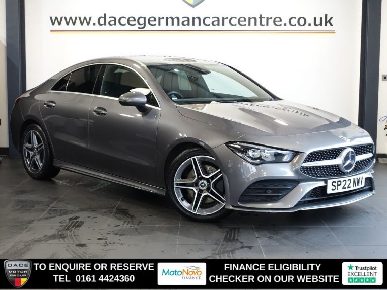 Used 2022 GREY MERCEDES-BENZ CLA Saloon 2.0 CLA220d AMG Line Coupe 4dr Diesel 8G-DCT Euro 6 (s/s) (190 ps) DIESEL (reg. 2022-03-07) (Automatic) for sale in Stockport