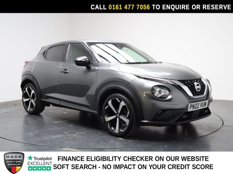Used 2022 GREY NISSAN JUKE SUV 1.0 DIG-T Tekna SUV 5dr Petrol DCT Auto Euro 6 (s/s) (114 ps) PETROL (reg. 2022-04-13) (Automatic) for sale in Stockport