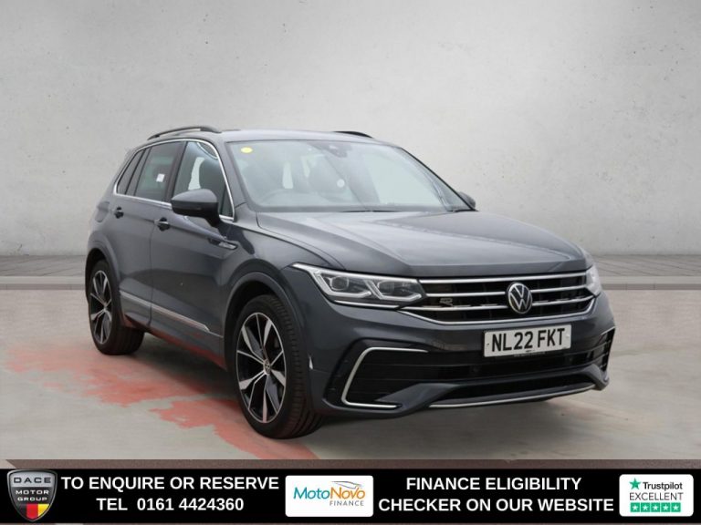Used 2022 GREY VOLKSWAGEN TIGUAN SUV 1.5 TSI R-Line SUV 5dr Petrol DSG Euro 6 (s/s) (150 ps) PETROL (reg. 2022-04-12) (Automatic) for sale in Stockport