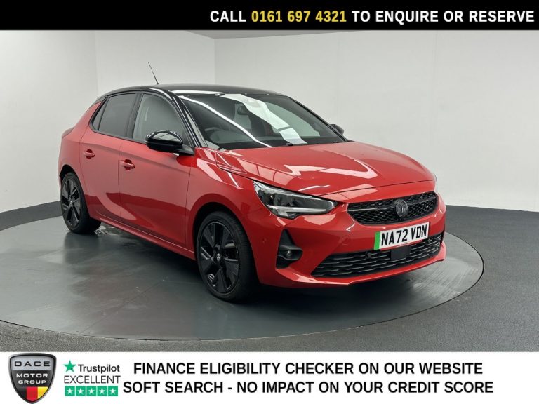 Used 2022 RED VAUXHALL Corsa Electric Hatchback 50kWh Anniversary Edition Hatchback 5dr Electric Auto (136 ps) ELECTRIC (reg. 2022-10-07) (Automatic) for sale in Stockport