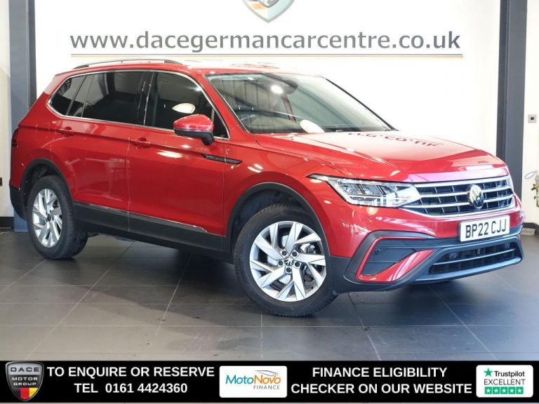Used 2022 RED VOLKSWAGEN TIGUAN ALLSPACE SUV 1.5 TSI Life SUV 5dr Petrol DSG Euro 6 (s/s) (150 ps) PETROL (reg. 2022-08-02) (Automatic) for sale in Stockport