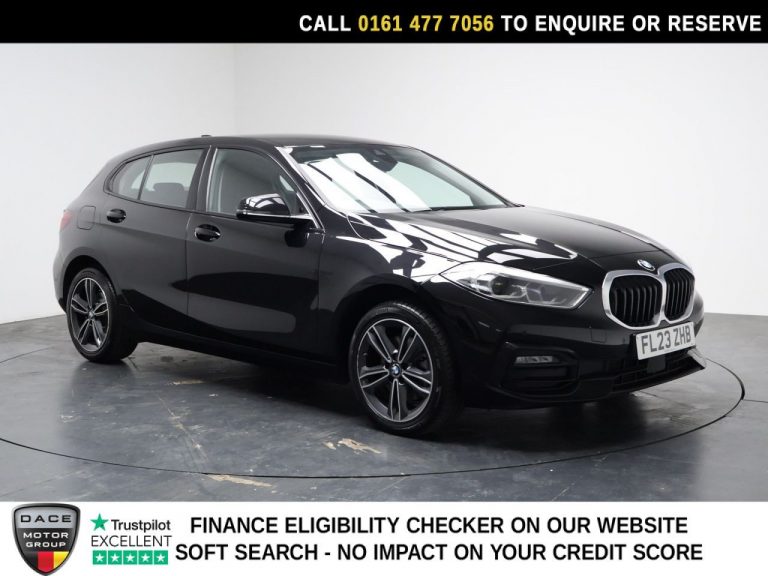 Used 2023 BLACK BMW 1 SERIES Hatchback 1.5 118i Sport (LCP) Hatchback 5dr Petrol DCT Euro 6 (s/s) (136 ps) PETROL (reg. 2023-06-05) (Automatic) for sale in Stockport