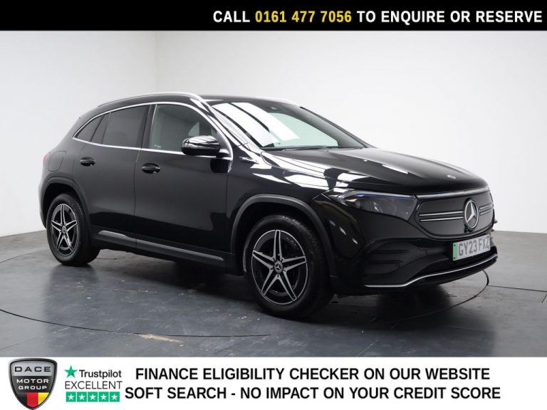 Used 2023 BLACK MERCEDES-BENZ EQA SUV EQA 250+ 70.5kWh AMG Line SUV 5dr Electric Auto (190 ps) ELECTRIC (reg. 2023-04-19) (Automatic) for sale in Stockport