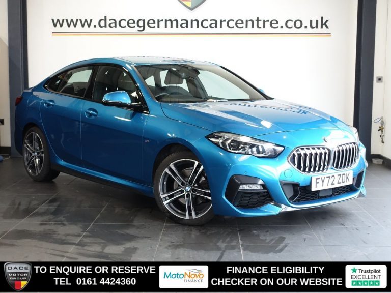 Used 2023 BLUE BMW 2 SERIES GRAN COUPE Saloon 1.5 218i M Sport Saloon 4dr Petrol DCT Euro 6 (s/s) (136 ps) PETROL (reg. 2023-02-24) (Automatic) for sale in Stockport