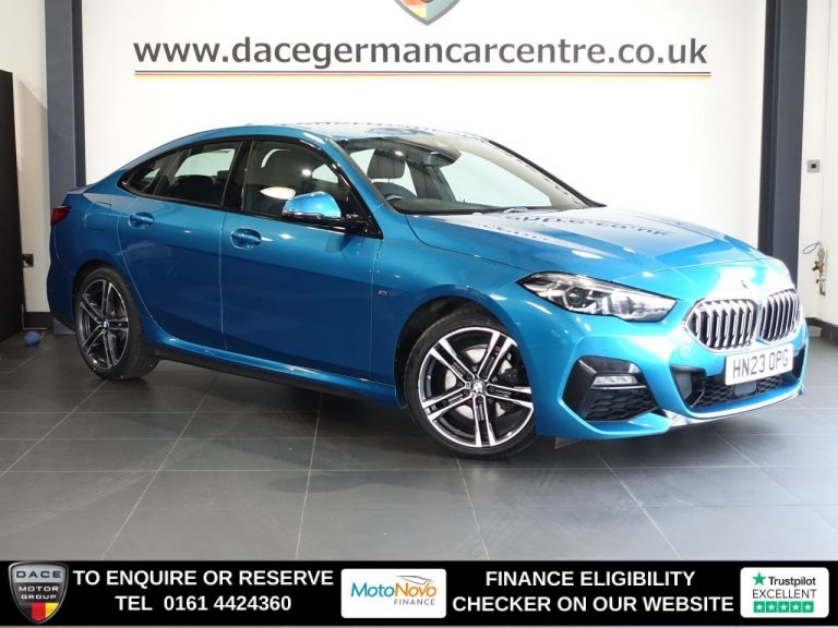 Used 2023 BLUE BMW 2 SERIES GRAN COUPE Saloon 2.0 218d M Sport Saloon 4dr Diesel Auto Euro 6 (s/s) (150 ps) DIESEL (reg. 2023-04-28) (Automatic) for sale in Stockport