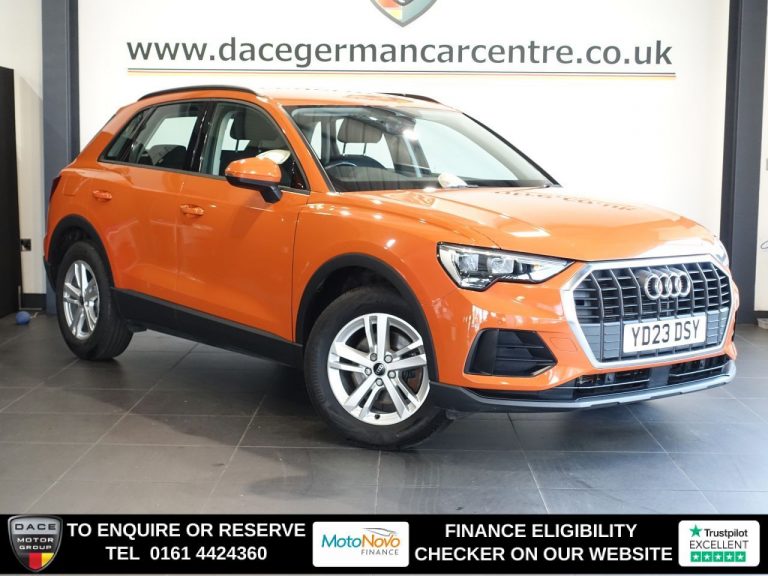 Used 2023 ORANGE AUDI Q3 SUV 1.5 TFSI CoD 35 Technik SUV 5dr Petrol S Tronic Euro 6 (s/s) (150 ps) PETROL (reg. 2023-03-01) (Automatic) for sale in Stockport
