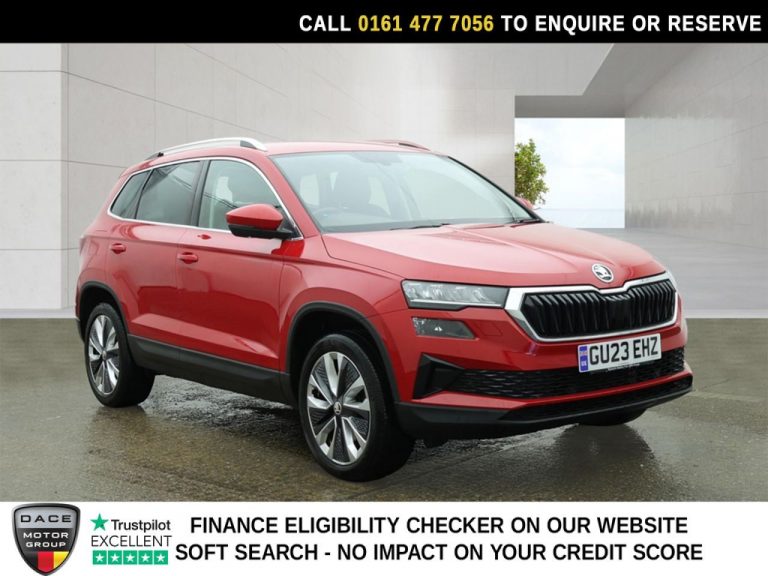 Used 2023 RED SKODA KAROQ SUV 1.5 TSI ACT SE L SUV 5dr Petrol DSG Euro 6 (s/s) (150 ps) PETROL (reg. 2023-04-15) (Automatic) for sale in Stockport