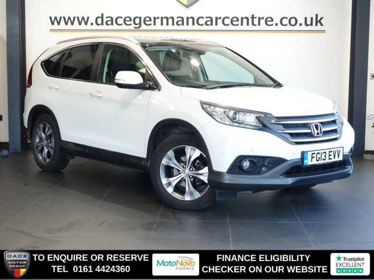 Used 2013 WHITE HONDA CR-V SUV 2.0 i-VTEC EX SUV 5dr Petrol Auto 4WD Euro 5 (155 ps) PETROL (reg. 2013-04-18) (Automatic) for sale in Stockport