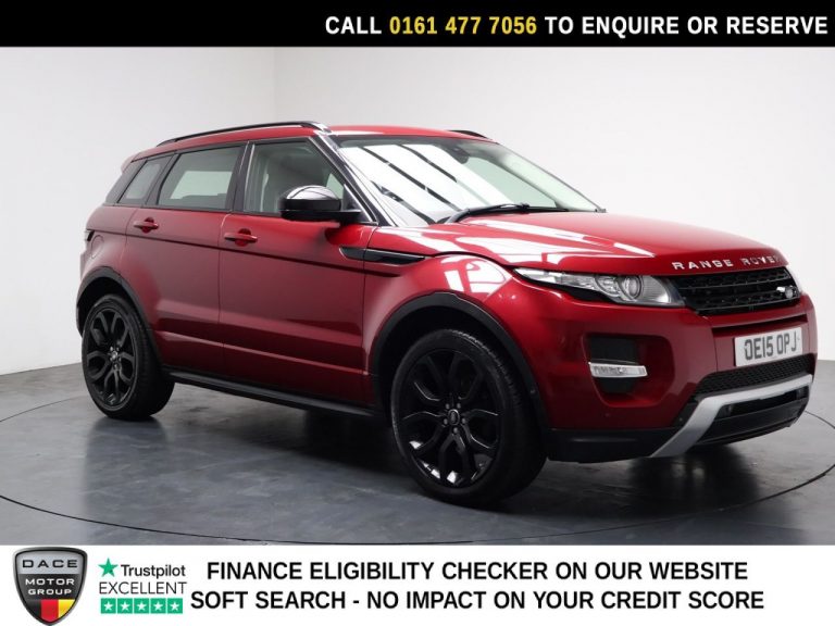 Used 2015 RED LAND ROVER RANGE ROVER EVOQUE SUV 2.2 SD4 Dynamic SUV 5dr Diesel Auto 4WD Euro 5 (s/s) (190 ps) DIESEL (reg. 2015-06-04) (Automatic) for sale in Stockport