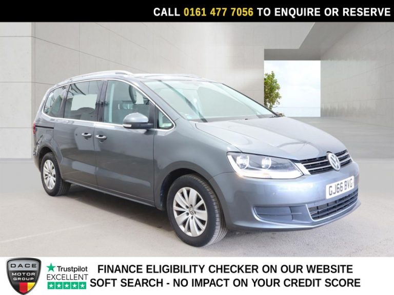 Used 2016 GREY VOLKSWAGEN SHARAN MPV 2.0 TDI BlueMotion Tech SE Nav MPV 5dr Diesel DSG Euro 6 (s/s) (150 ps) DIESEL (reg. 2016-11-01) (Automatic) for sale in Stockport
