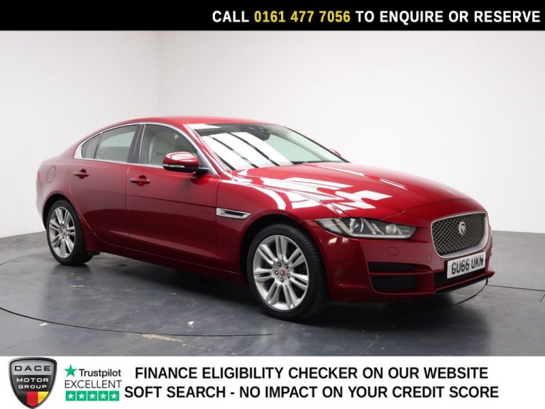 Used 2016 RED JAGUAR XE Saloon 2.0 GTDi Portfolio Saloon 4dr Petrol Auto Euro 6 (s/s) (240 ps) PETROL (reg. 2016-09-30) (Automatic) for sale in Stockport