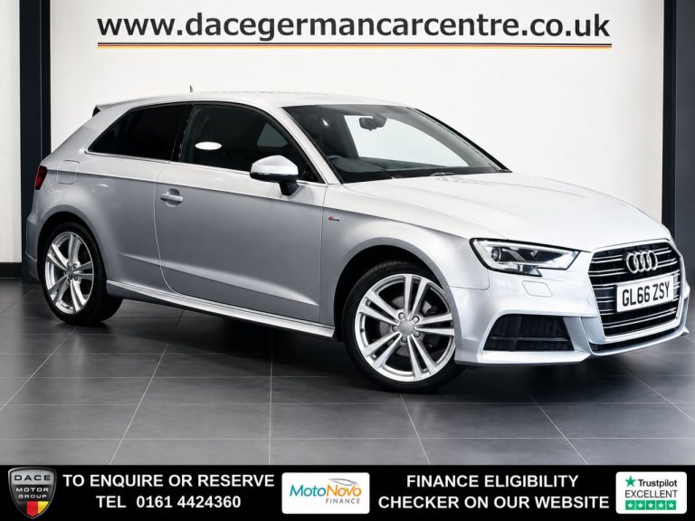 Used 2016 SILVER AUDI A3 Hatchback 1.4 TFSI CoD S line Hatchback 3dr Petrol S Tronic Euro 6 (s/s) (150 ps) PETROL (reg. 2016-12-10) (Automatic) for sale in Stockport