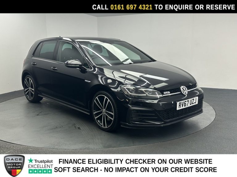 Used 2017 BLACK VOLKSWAGEN GOLF Hatchback 2.0 TDI GTD Hatchback 5dr Diesel DSG Euro 6 (s/s) (184 ps) DIESEL (reg. 2017-10-09) (Automatic) for sale in Stockport