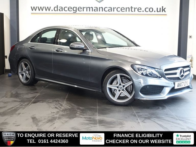 Used 2017 GREY MERCEDES-BENZ C-CLASS Saloon 2.1 C220d AMG Line Saloon 4dr Diesel G-Tronic+ Euro 6 (s/s) (170 ps) DIESEL (reg. 2017-06-16) (Automatic) for sale in Stockport