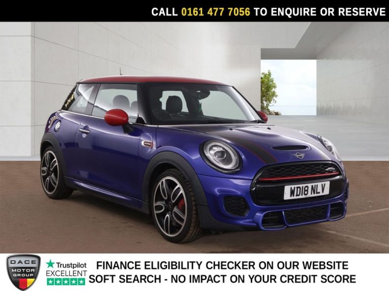 Used 2018 BLUE MINI HATCH Hatchback 2.0 John Cooper Works Hatchback 3dr Petrol Auto Euro 6 (s/s) (231 ps) PETROL (reg. 2018-06-26) (Automatic) for sale in Stockport