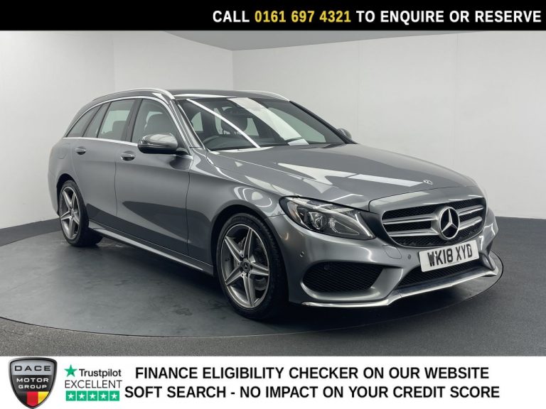 Used 2018 GREY MERCEDES-BENZ C-CLASS Estate 2.1 C220d AMG Line Estate 5dr Diesel G-Tronic+ Euro 6 (s/s) (170 ps) DIESEL (reg. 2018-06-26) (Automatic) for sale in Stockport