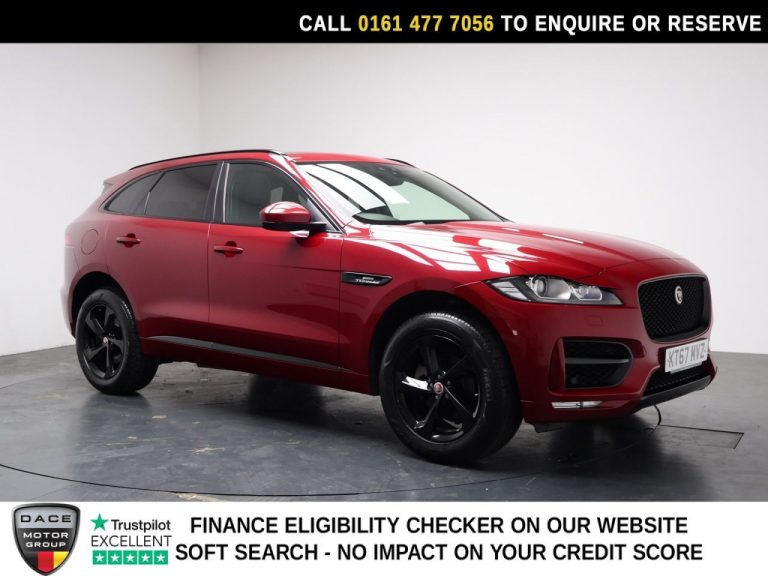 Used 2018 RED JAGUAR F-PACE SUV 2.0 P250i R-Sport SUV 5dr Petrol Auto AWD Euro 6 (s/s) (250 ps) PETROL (reg. 2018-02-20) (Automatic) for sale in Stockport