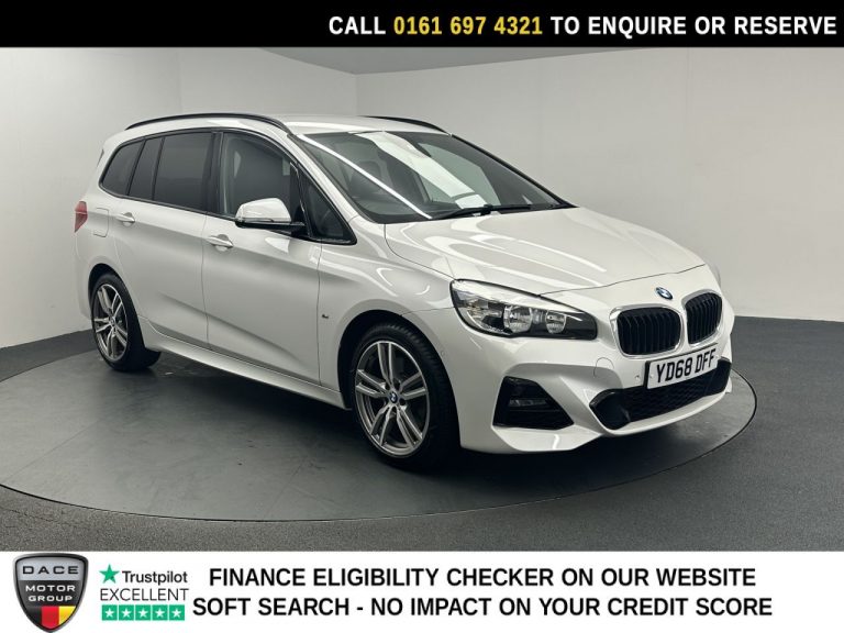 Used 2018 WHITE BMW 2 Series GRAN TOURER MPV 2.0 220i M Sport MPV 5dr Petrol DCT Euro 6 (s/s) (192 ps) PETROL (reg. 2018-09-14) (Automatic) for sale in Stockport