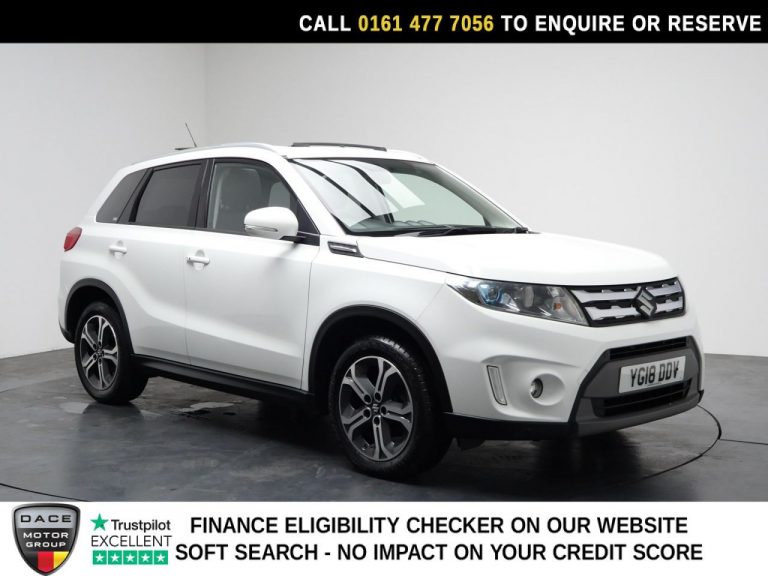 Used 2018 WHITE SUZUKI VITARA SUV 1.6 SZ5 SUV 5dr Petrol Auto ALLGRIP Euro 6 (s/s) (120 ps) PETROL (reg. 2018-03-29) (Automatic) for sale in Stockport