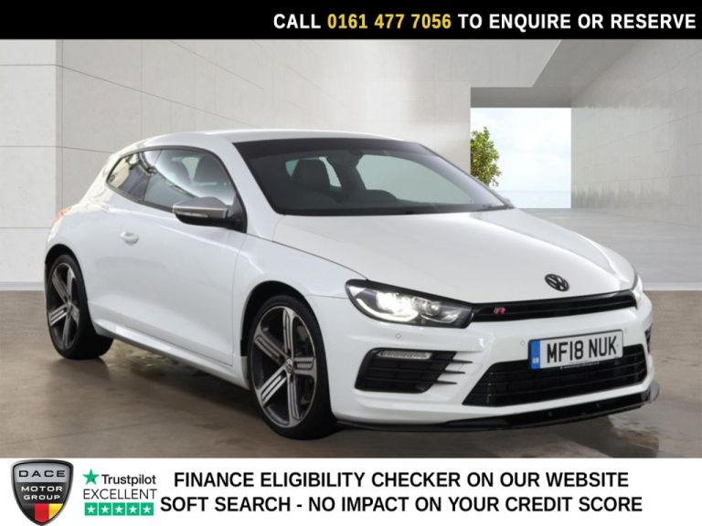 Used 2018 WHITE VOLKSWAGEN SCIROCCO Hatchback 2.0 TSI R Hatchback 3dr Petrol DSG Euro 6 (s/s) (280 ps) PETROL (reg. 2018-03-06) (Automatic) for sale in Stockport